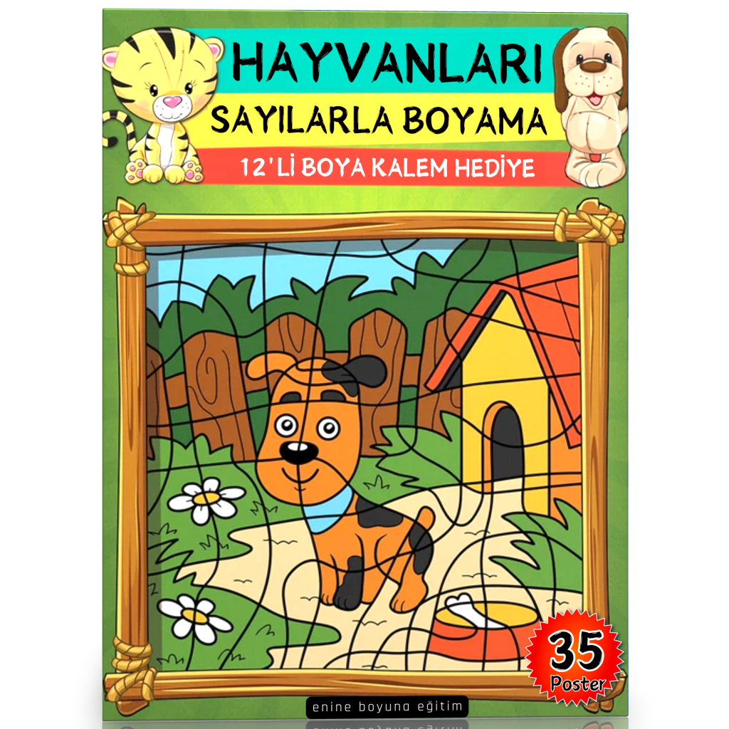 Sayılarla Boyama Seti (Hayvanlar)