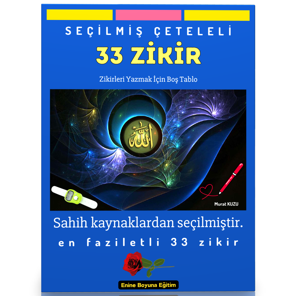 Seçilmiş Çeteleli 33 Zikir Kitabı