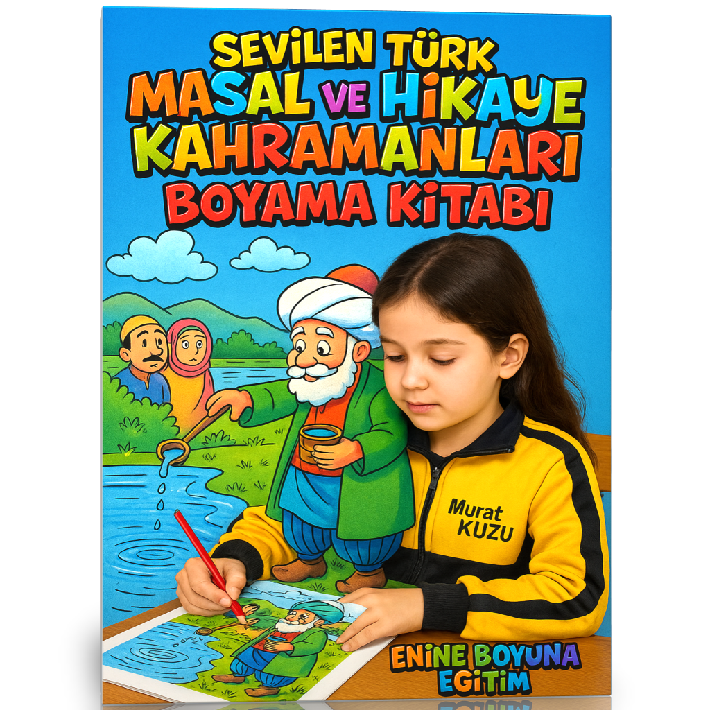 Sevilen Türk Masal ve Hikaye Kahramanları Boyama Kitabı