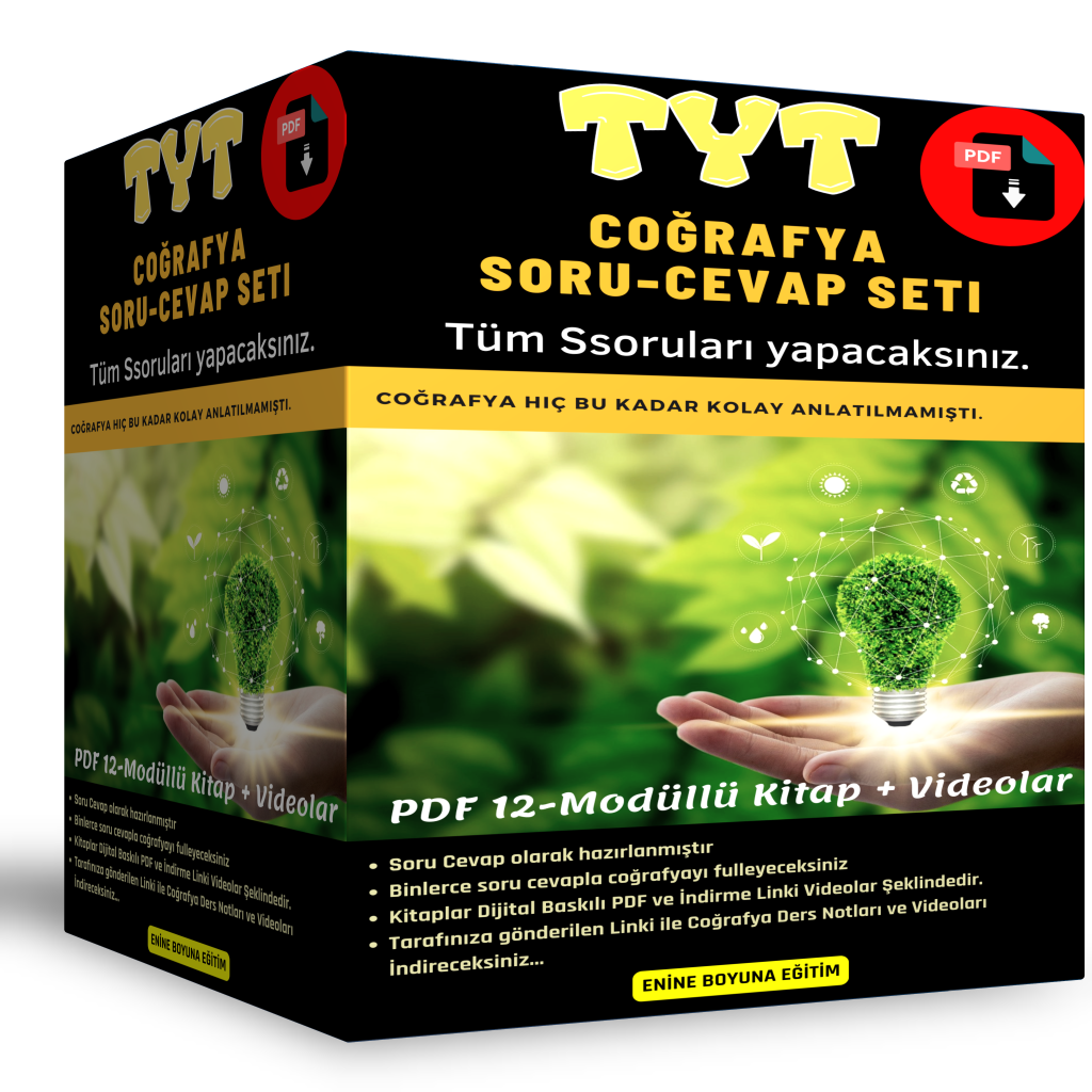 TYT Coğrafya Modüler Kitap Seti (8 Kitap + Ders Videoları)