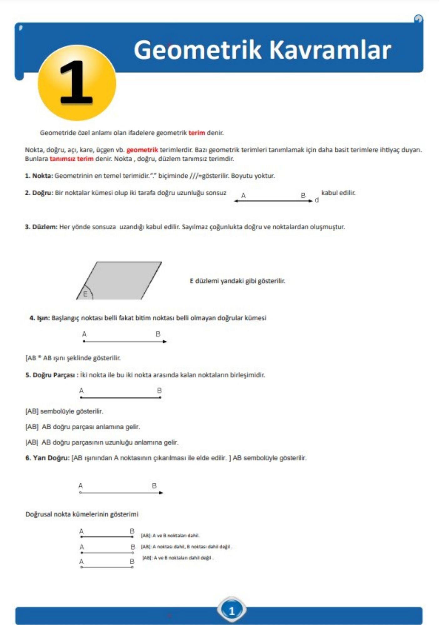Tyt Geometri Ders Notları