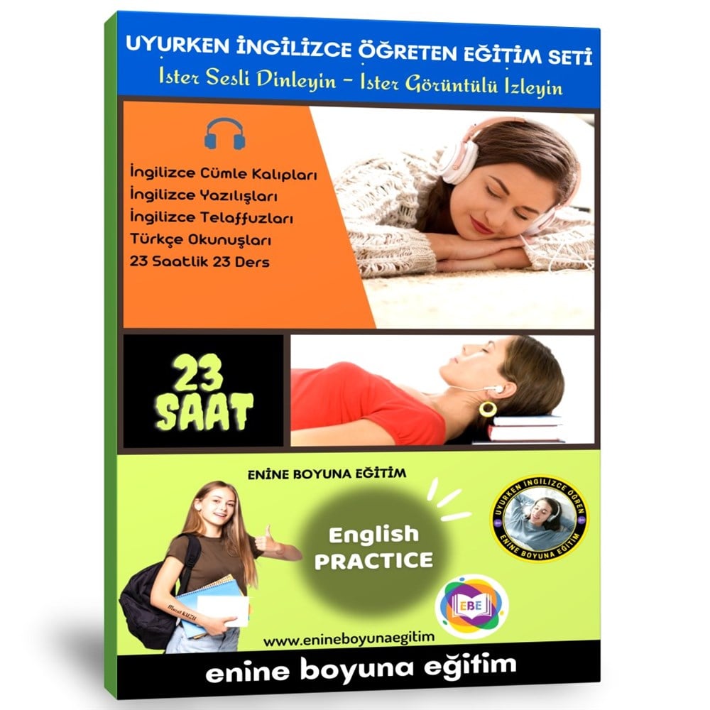 Uyurken İngilizce Öğreten Eğitim Seti