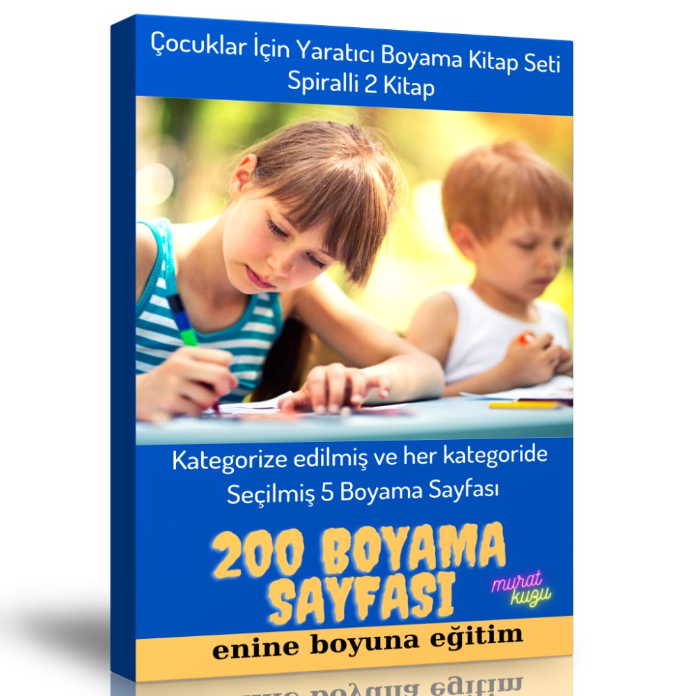 Yaratıcı Boyama Kitap Seti (2 Spiralli Kitap)