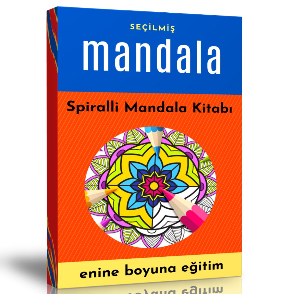 Yetişkinler İçin Seçilmiş Mandala Kitabı (Spiralli)