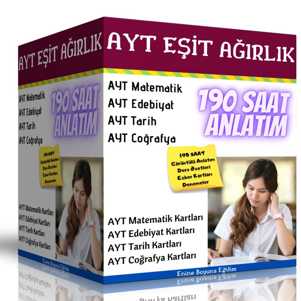Yüzde Yüz AYT Eşit Ağırlık Kazandıran Eğitim Seti 