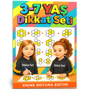 3-7 Yaş Dikkat Seti (Cırt Cırtlı YAZ-SİL)