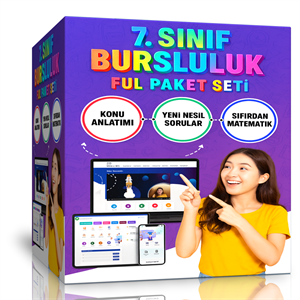 7. Sınıf Bursluluk Hazırlık Eğitim Seti (Online Ful Eğitim)