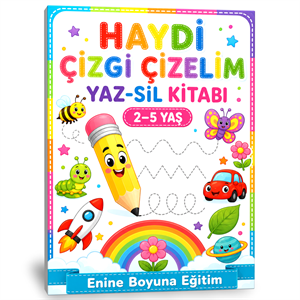 Haydi Çizgi Çizelim YAZ-SİL Kitabı 
