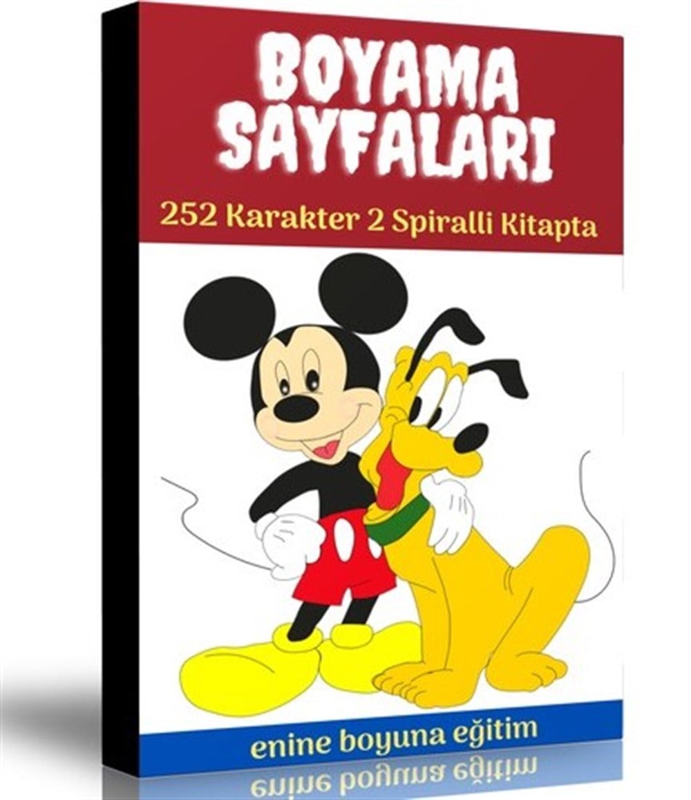  Boyama Sayfaları Kitap Seti (2 Spiralli Kitap)