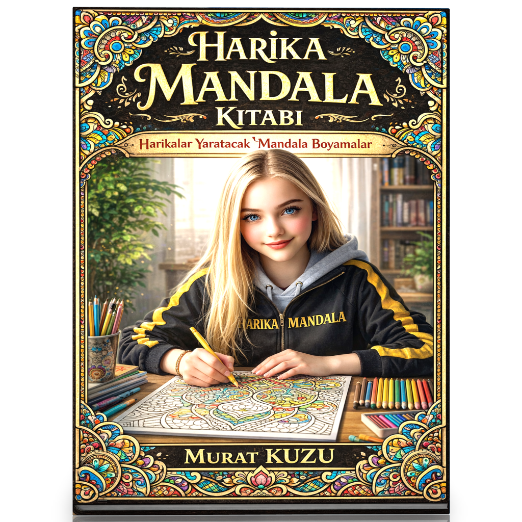 🌀 Harika Ötesi Mandala Boyama Kitabı – Herkes İçin Renkli Bir Yolculuk 🎨