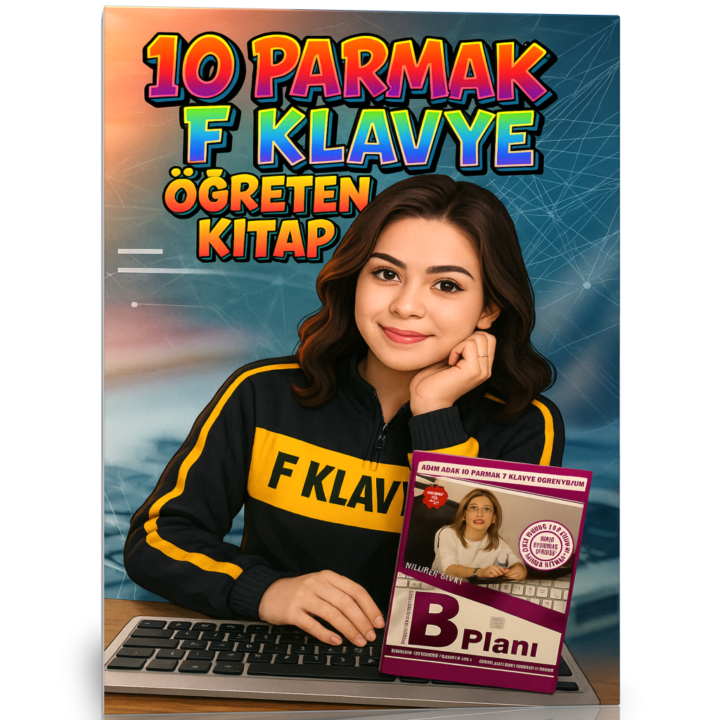 10 Parmak Klavye Öğreten Kitap (Herkes İçin F Klavye)