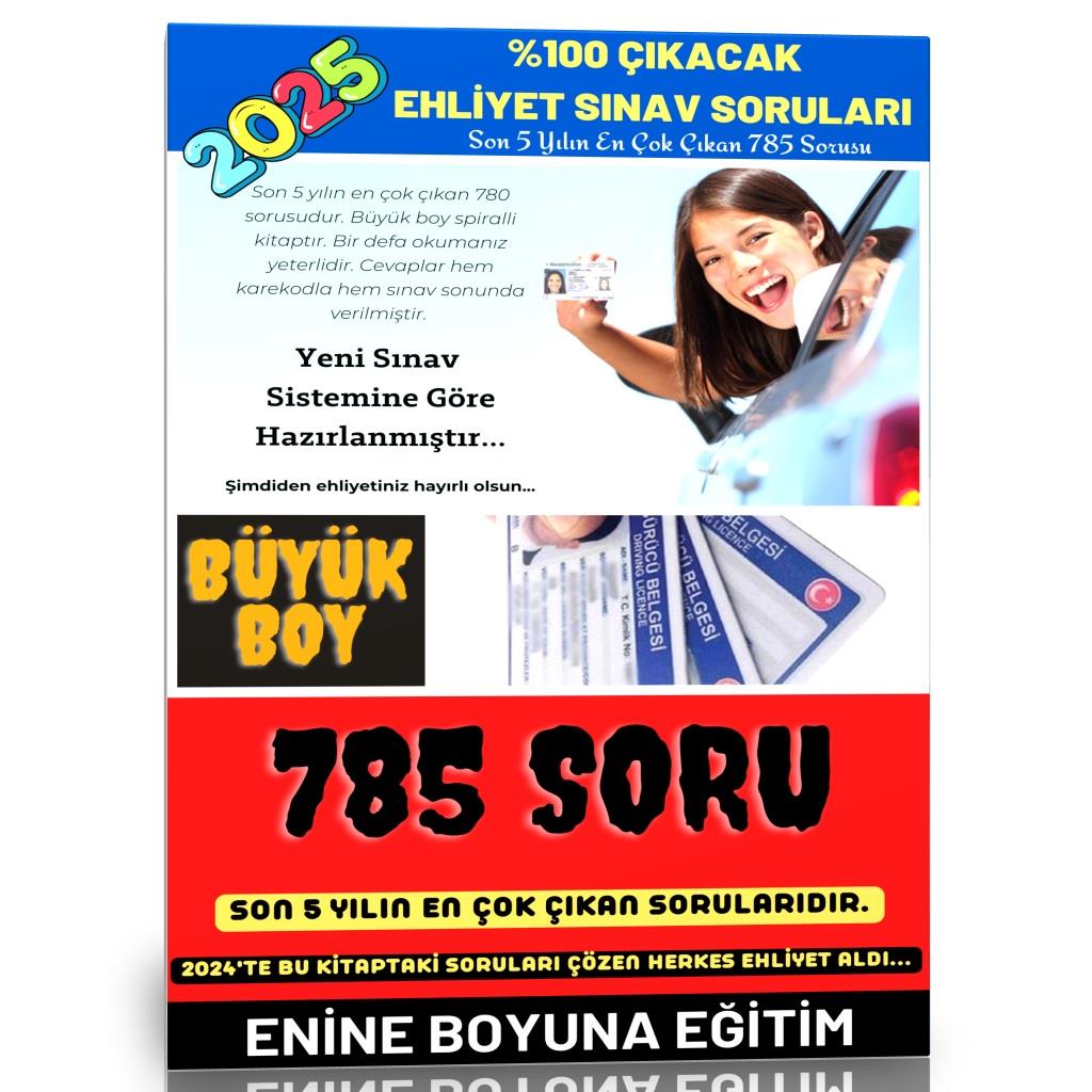 %100 Çıkacak Ehliyet Soruları (785 Soru)
