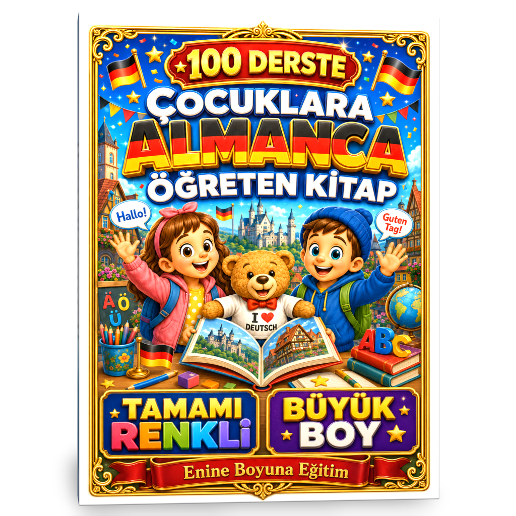 100 Derste Çocuklara Almanca Öğreten Kitap