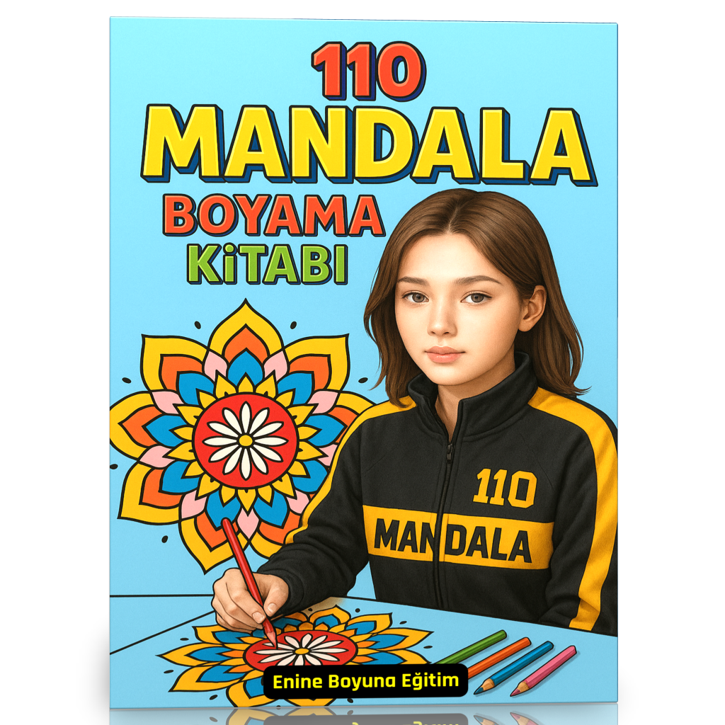 110 EN Süper Mandala Boyama Kitabı 