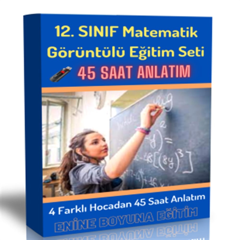 12. Sınıf Matematik Görüntülü Eğitim Seti (45 Saatlik Özel Anlatım)