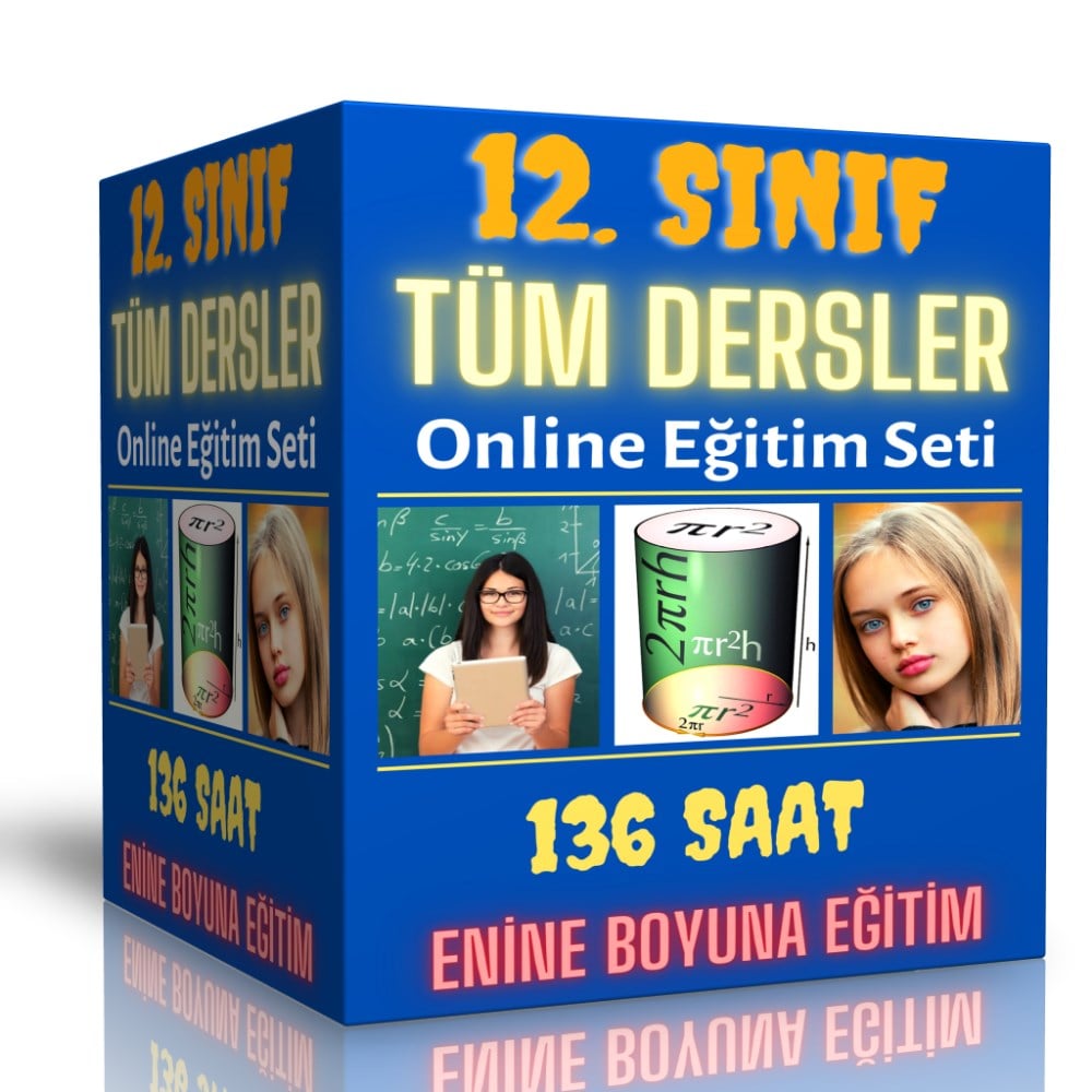 12. Sınıf Tüm Dersler Online Görüntülü Eğitim Seti