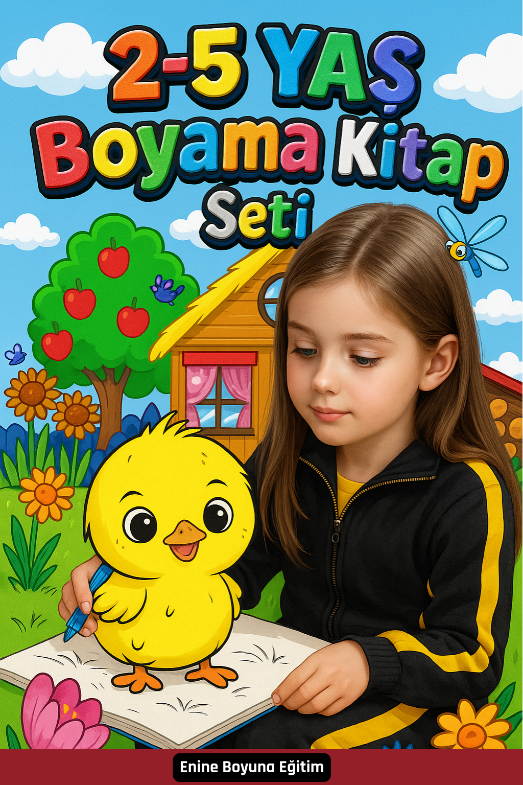 2-5 Yaş Boyama Kitap Seti (2 Kitap – 80 Boyama)