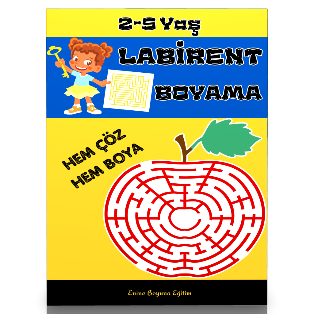 2-5 Yaş Labirent Boyama Kitabı