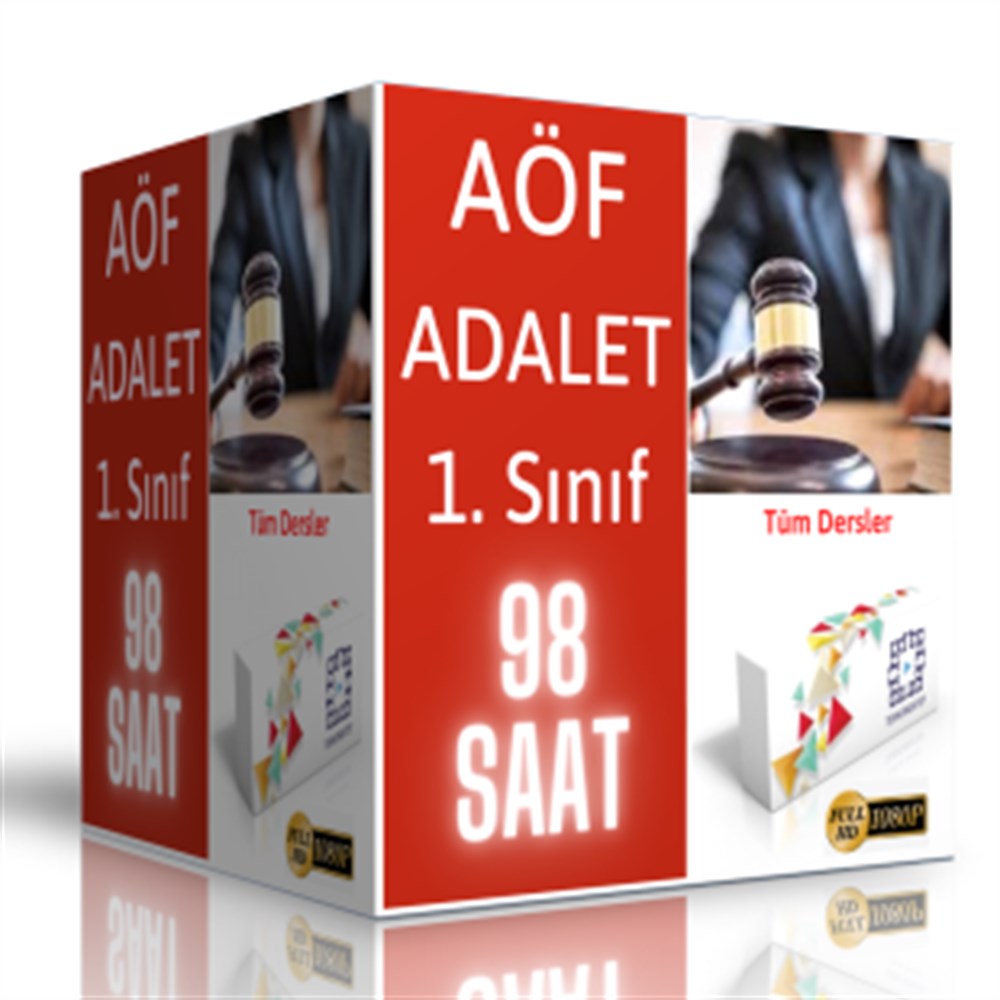 2023 AÖF Adalet Önlisans 1. Sınıf Görüntülü Eğitim Seti