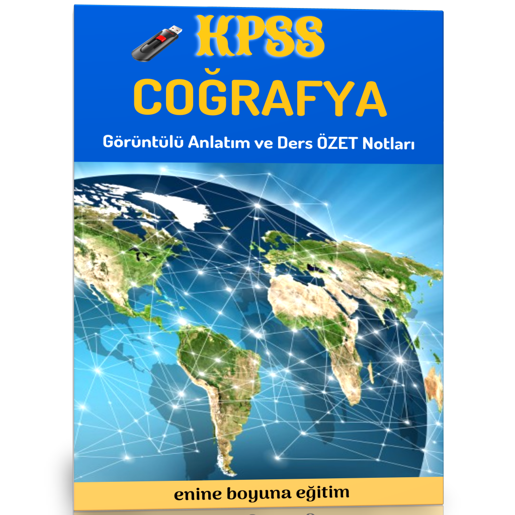 2024 KPSS Coğrafya Görüntülü Anlatım Seti (Ders Notları İlaveli)