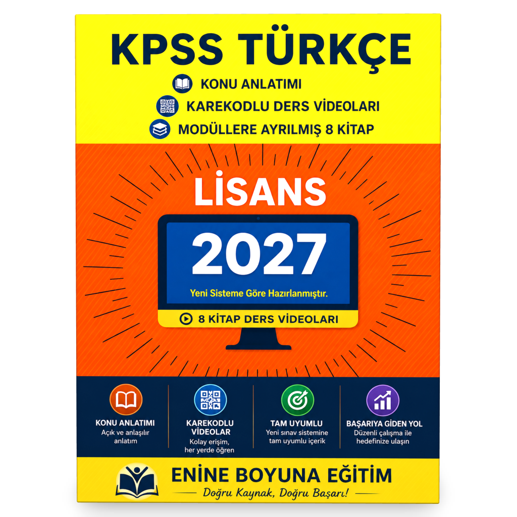 2024 KPSS Lisans Türkçe Modüler Kitap Seti