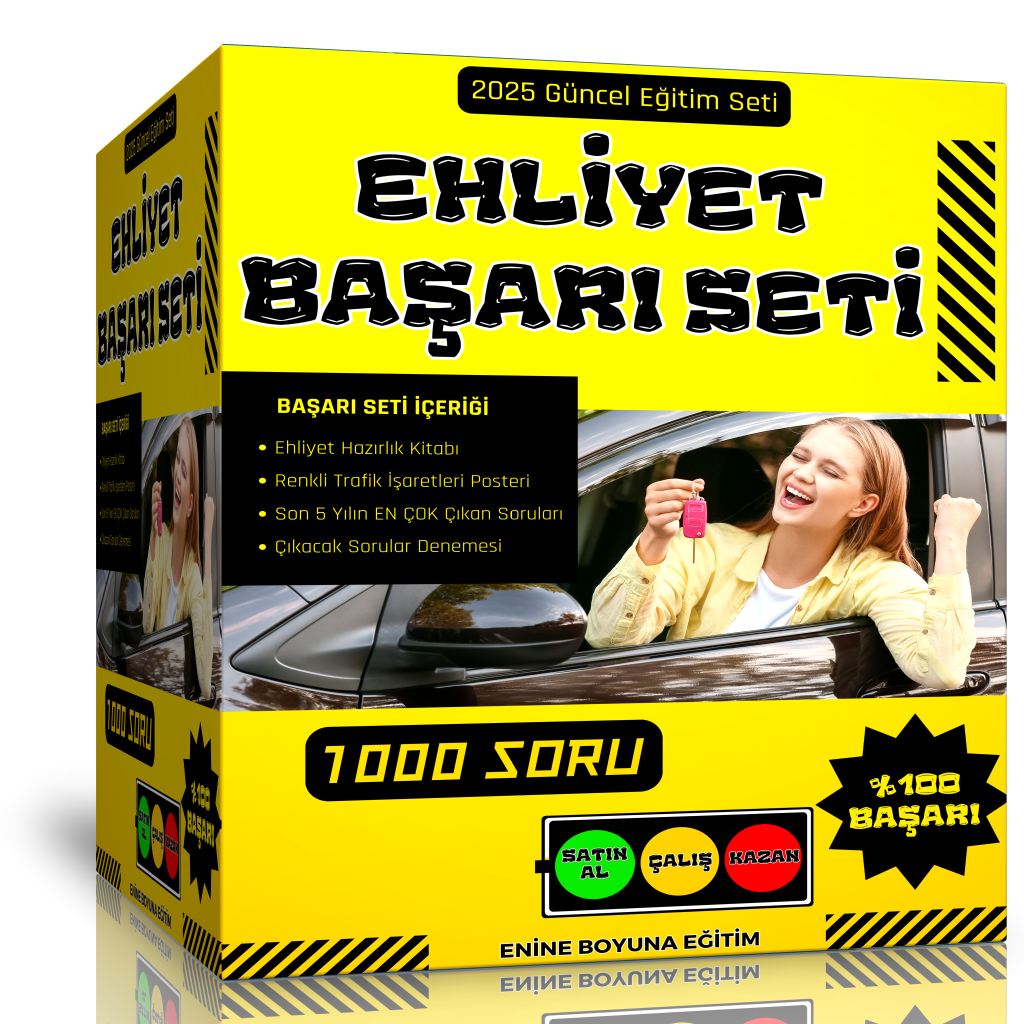 2025 Ehliyet Başarı Seti (Büyük BOY)