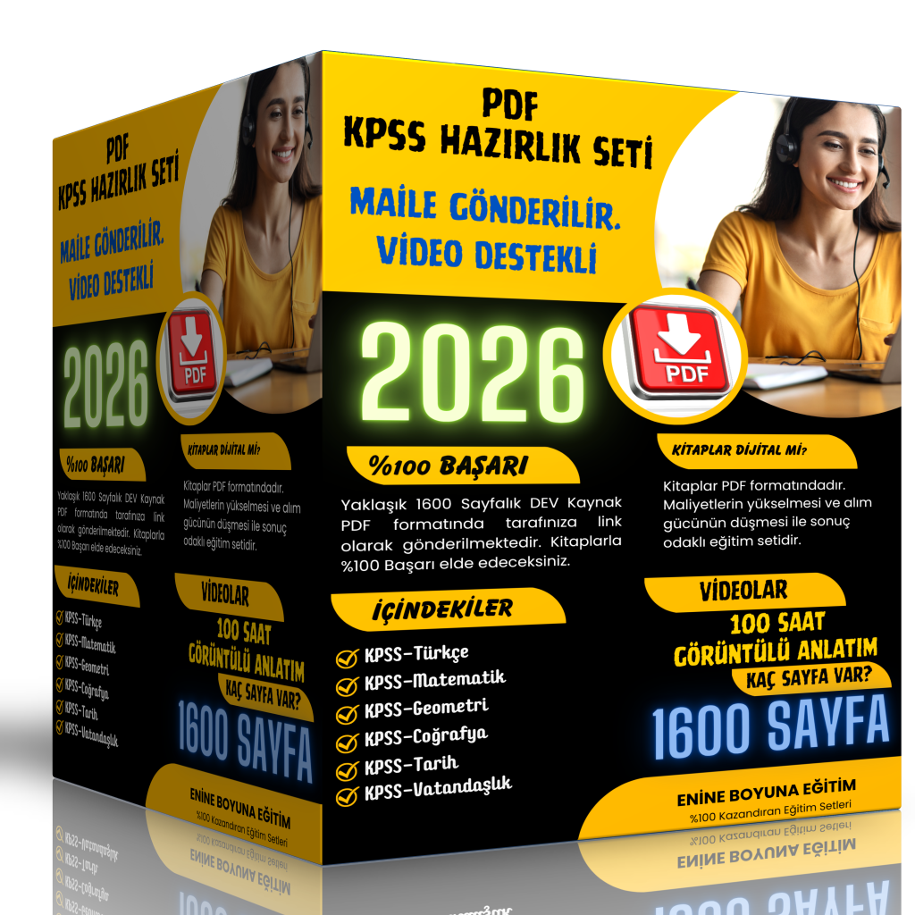 2025 KPSS Hazırlık Seti (Video Destekli PDF Ders Notları)