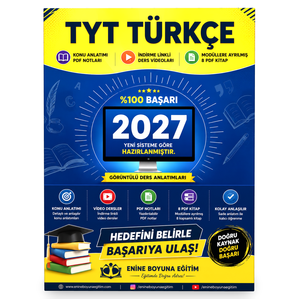 2025 TYT Türkçe Modüler Kitap Seti (Görüntülü Anlatımlı)