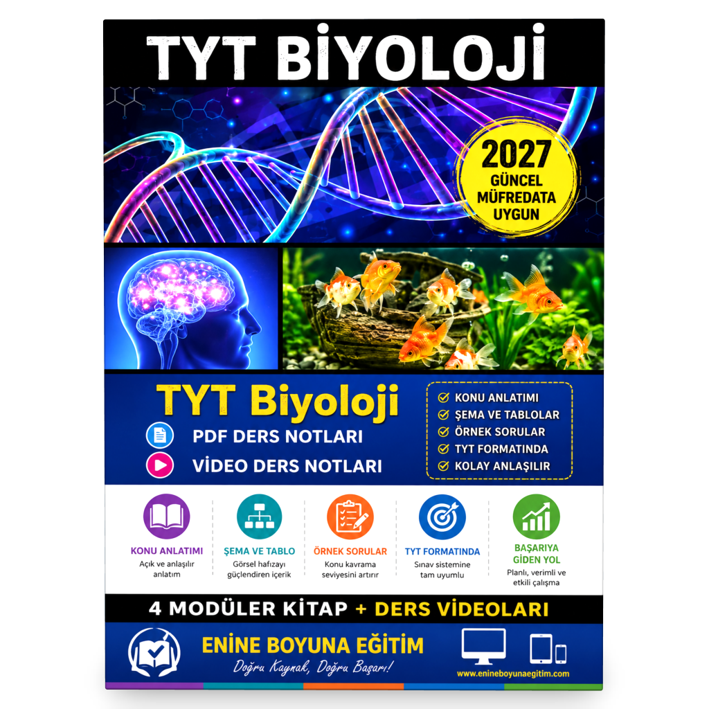 2026 TYT Biyoloji Modüler Kitap Seti (PDF'li ve Video Linkli)