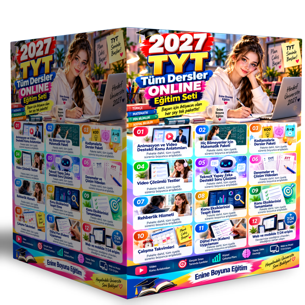 2027 TYT TÜM DERSLER ONLINE EĞİTİM SETİ