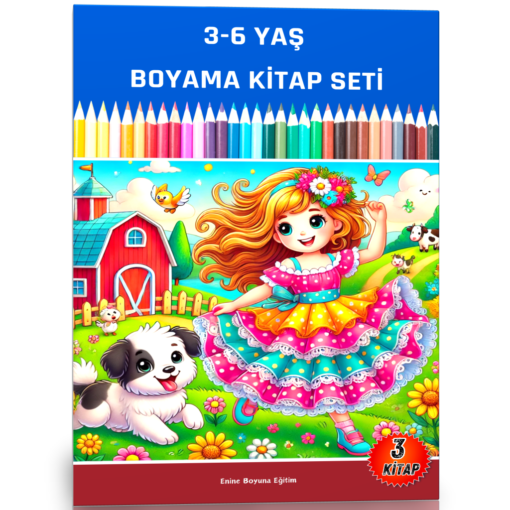 3-6 YAŞ Boyama Kitap Seti (3 Kitap)