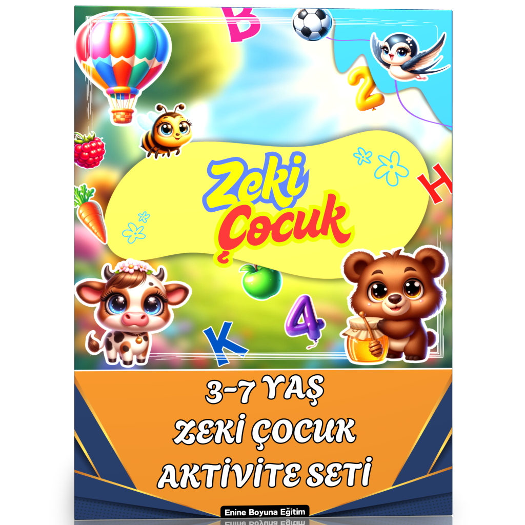 3-7 Yaş Cırt Cırtlı Zeki Çocuk Aktivite Seti (YAZ-SİL)