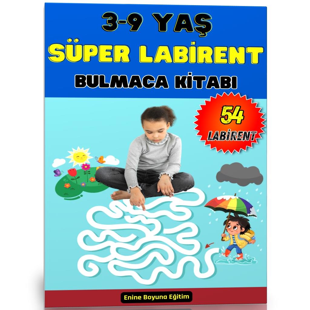 3-9 Yaş Süper Labirent Kitabı (Spiralli)