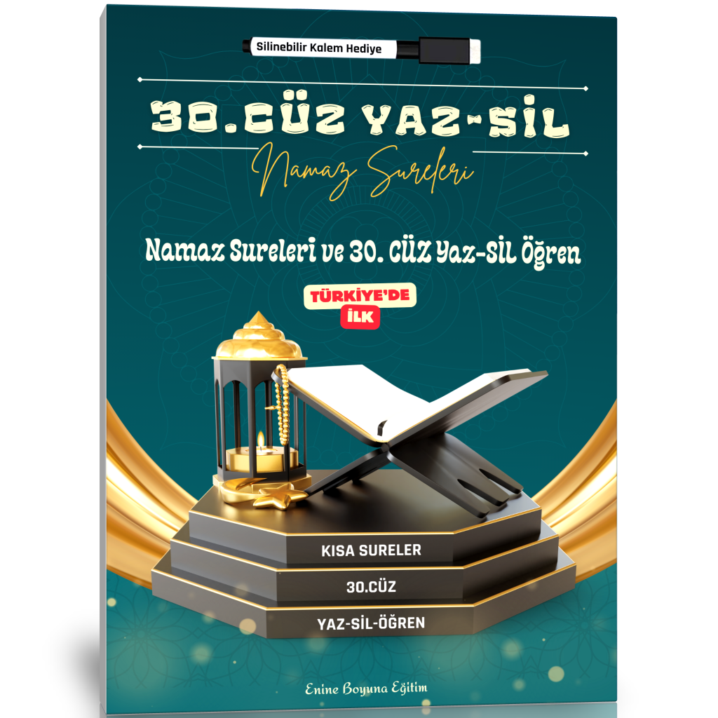 30.Cüz YAZ-SİL Kur'an-ı Kerim YAZ-SİL Kitabı