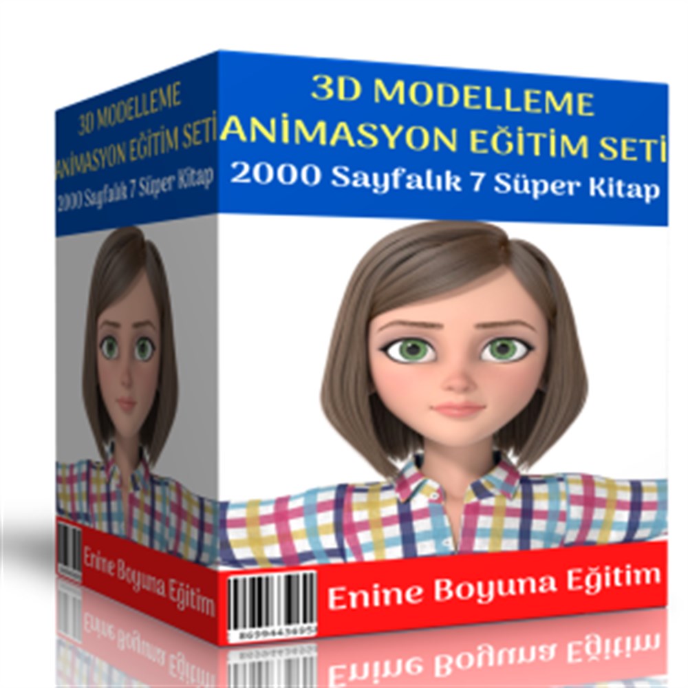 3D Modelleme Animasyon Eğitim Seti (7 Süper Kitap)