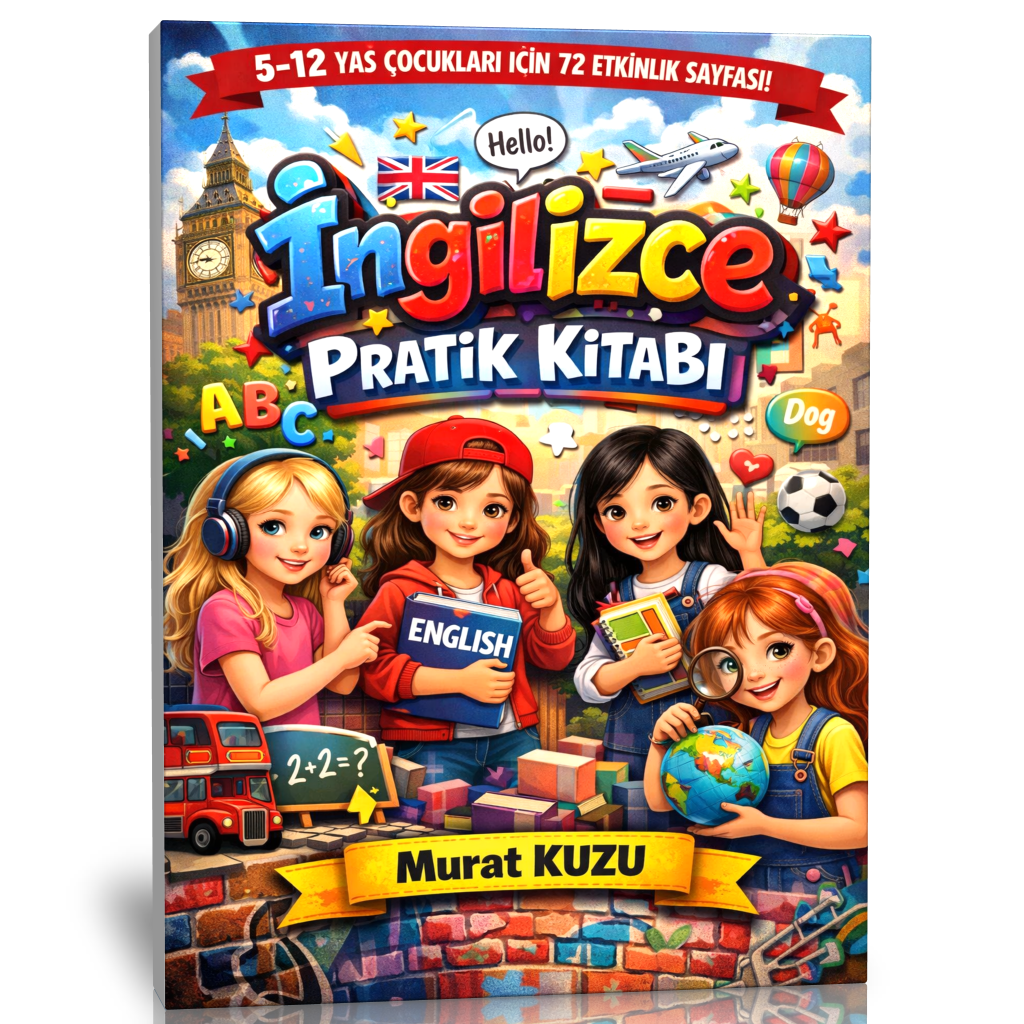5-12 Yaş Çocuklar İçin İngilizce Pratik Kitabı, 