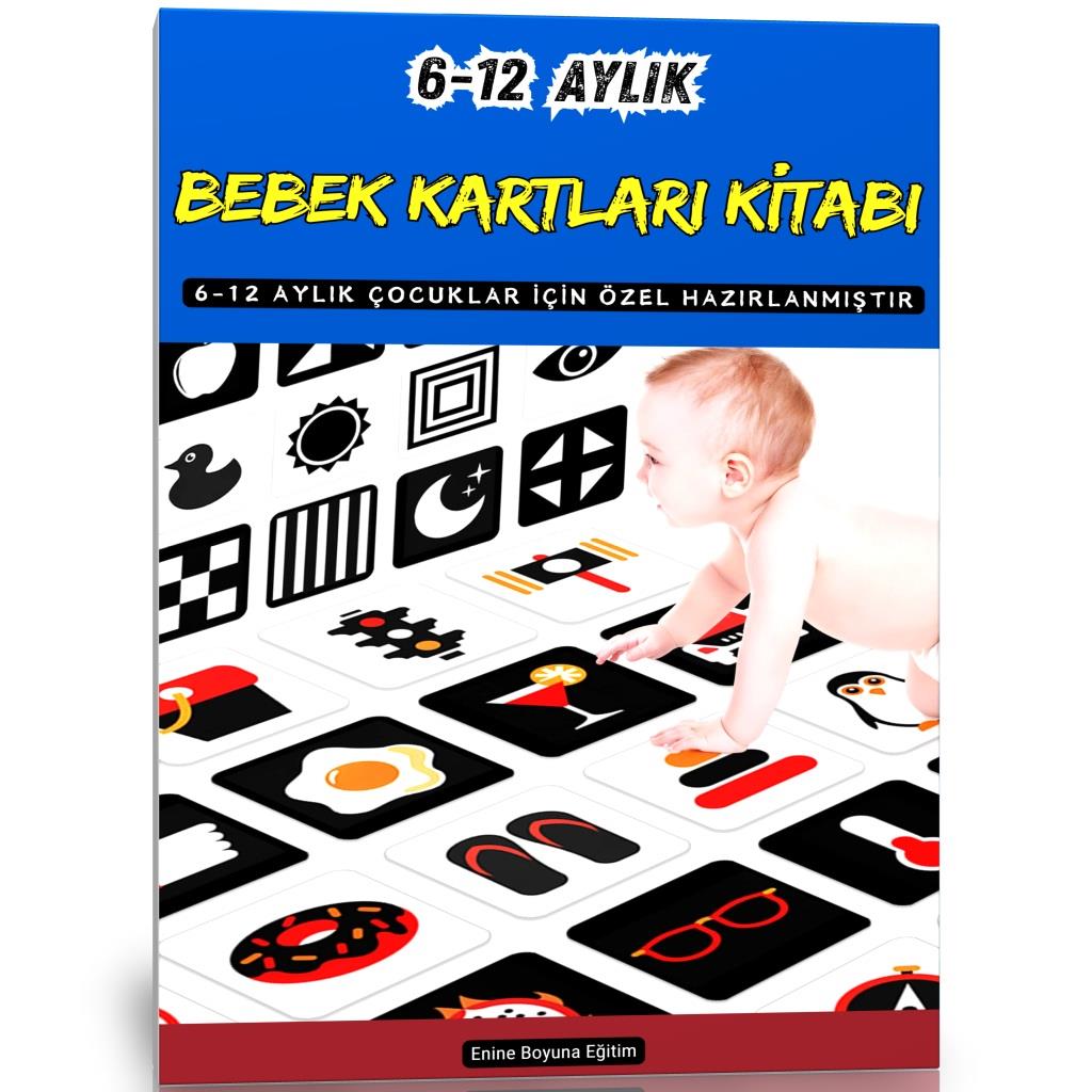 6-12 AYLIK Bebek Kartları Kitabı (Laminasyonlu)