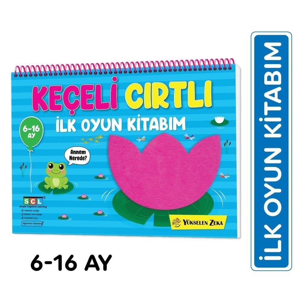 6-16 Ay İlk Cırt Cırtlı Keçeli Etkinlik Kitabım - İlk Oyun Kitabım