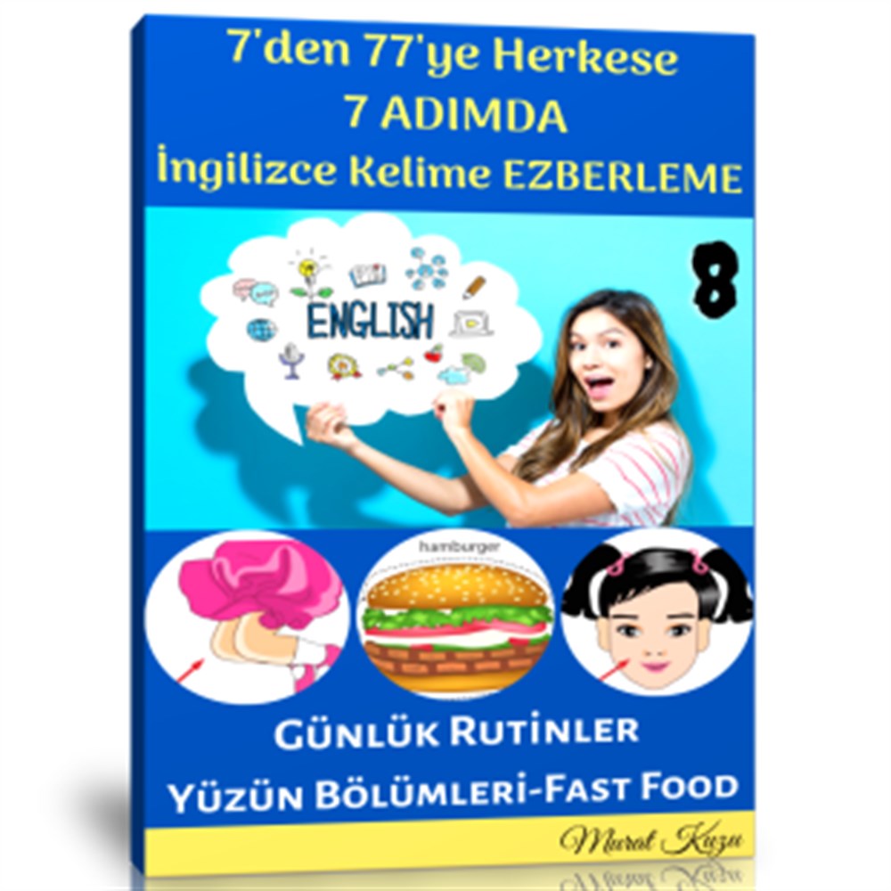 7 Adımda İngilizce Kelime Ezberleme Kitabı-8