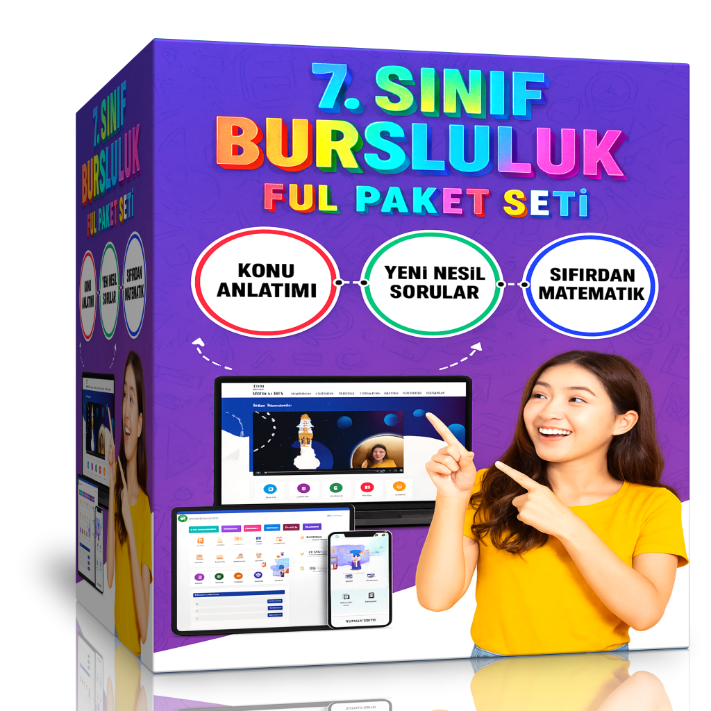 7. Sınıf Bursluluk Hazırlık Eğitim Seti (Online Ful Eğitim)