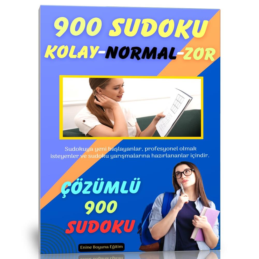 900 Sudoku Kitap Seti (6 Fasikül Kitap)