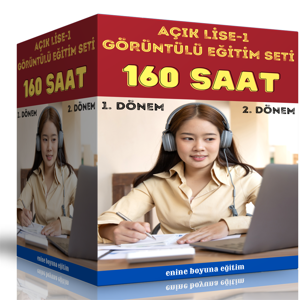 Açık Lise-1 Görüntülü Eğitim Seti (120 Saat Görüntülü Anlatım)