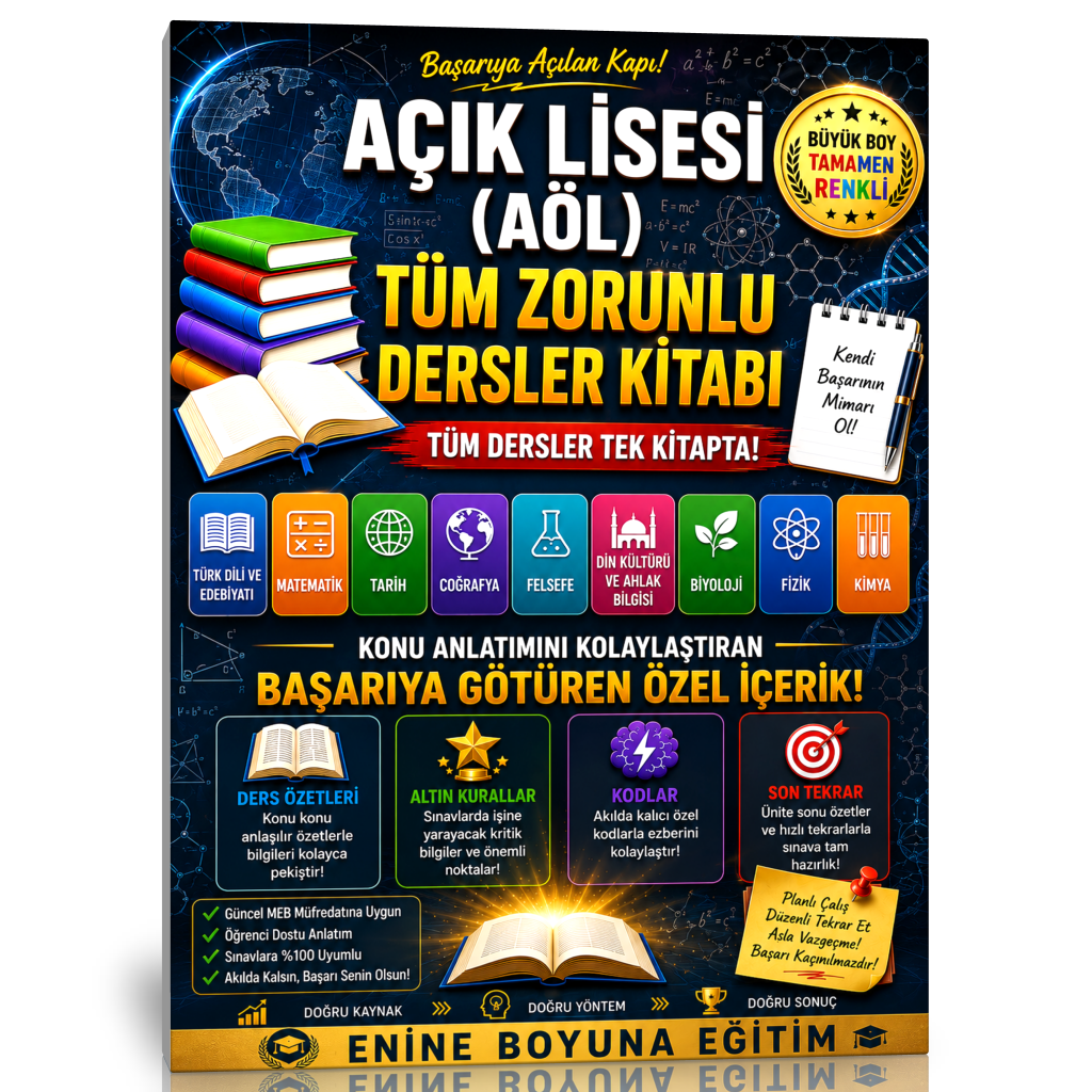 Açık Lise (AÖL) Tüm Zorunlu Dersler Kitabı
