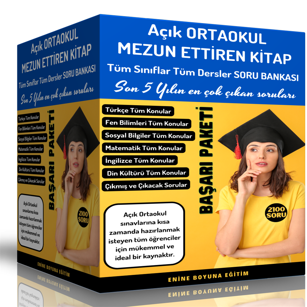 Açık Ortaokul Mezun Ettiren Kitap Seti (4 Spiralli Kitap)