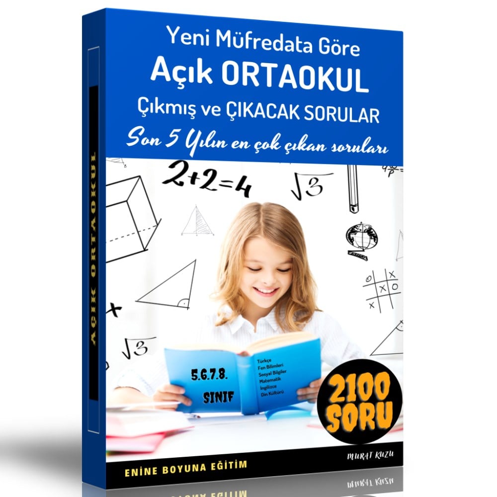 Açık Ortaokul Yardımcı Kitabı (2100 Güncel Soru)