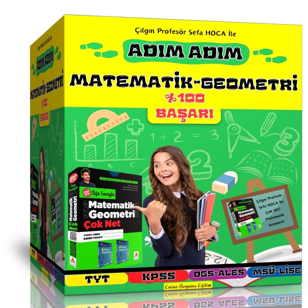 Adım Adım Matematik-Geometri Kitap Seti (%100 Başarı)