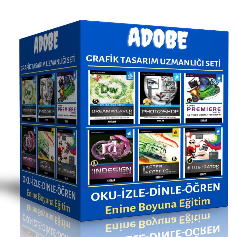 Adobe Grafik Tasarım Uzmanlığı Seti (6 Süper Kitap)