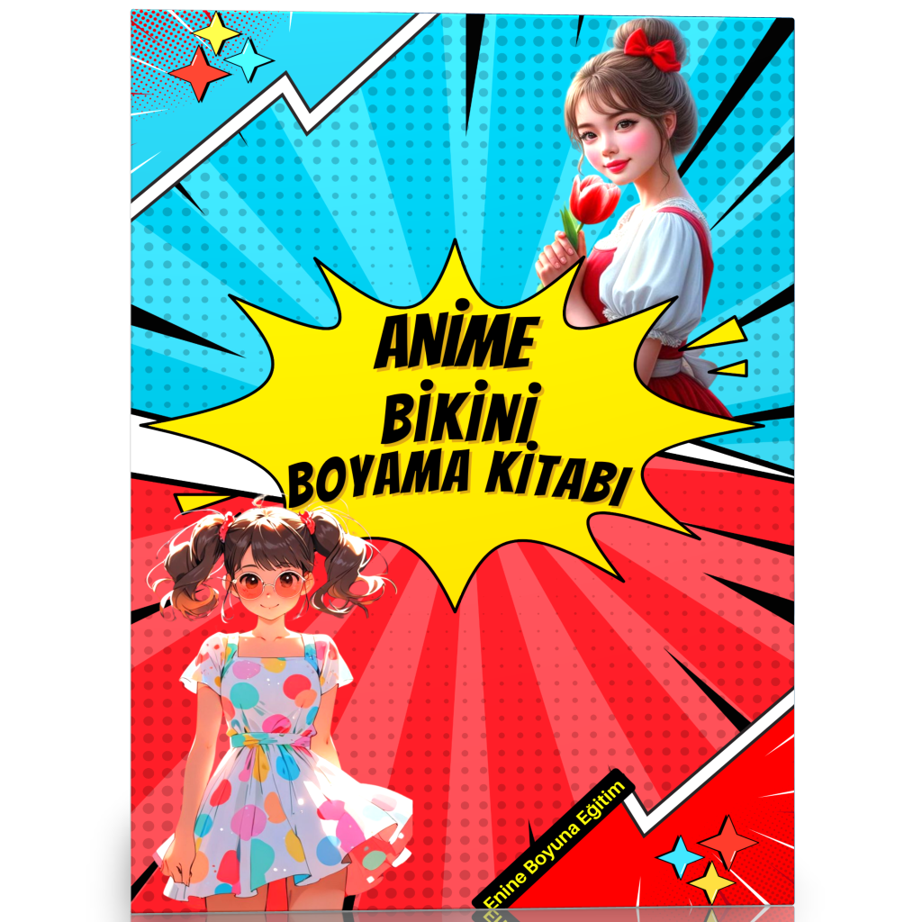 Anime Bikini Boyama Kitabı (50 Seçilmiş Anime-Afiş İlaveli)