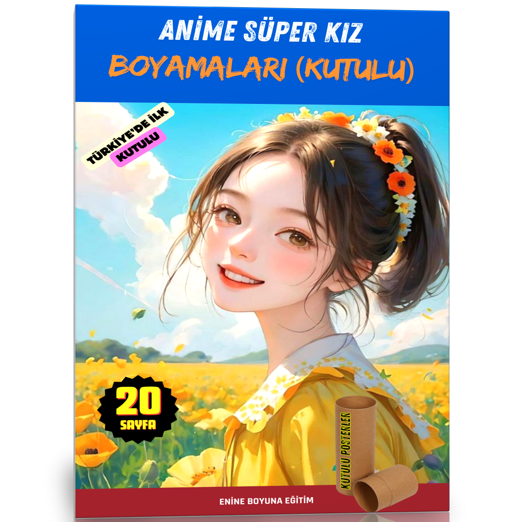 Anime SÜPER KIZ Boyamaları (Kutulu)