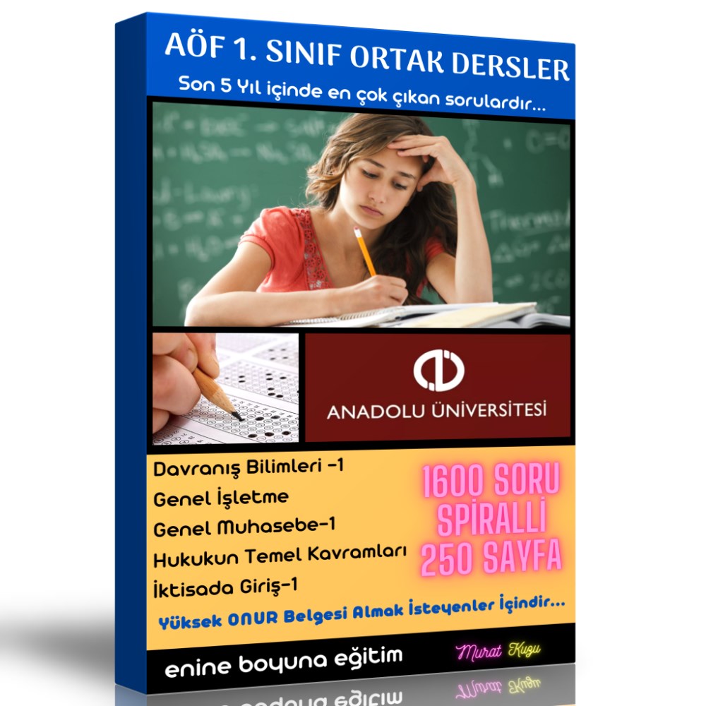 AÖF 1. Sınıf Tüm Ortak Dersler